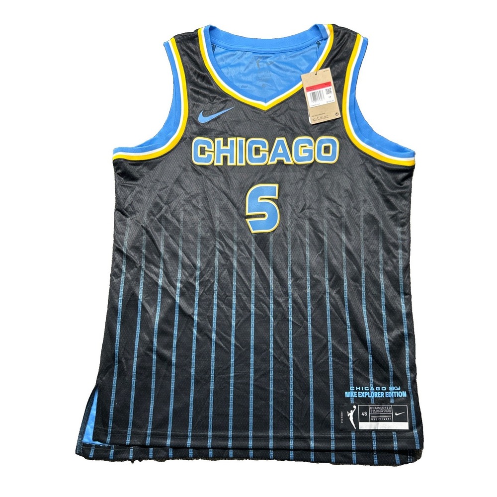 Nike Chicago Sky Angel Reese WNBA Jersey Women Large Black DC9567-016